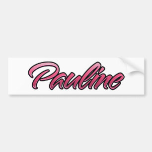 Adesivo Para Carro Pauline Aufkleber Sticker rosa