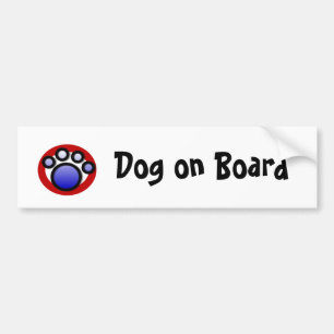 Adesivo Para Carro pawprintlogo, cão a bordo