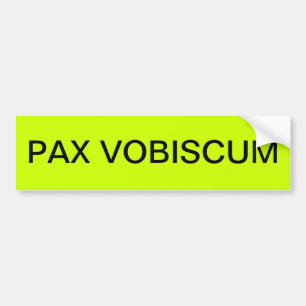 ADESIVO PARA CARRO PAX VOBISCUM