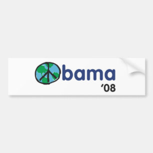 Adesivo Para Carro Paz '08 de Obama