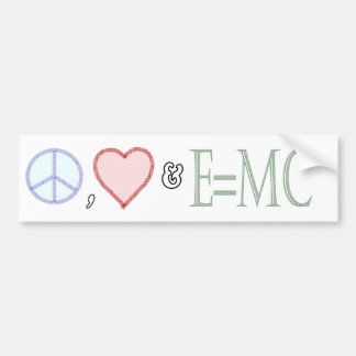 Adesivo Para Carro Paz, amor e compreensão