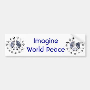 Adesivo Para Carro Paz de mundo