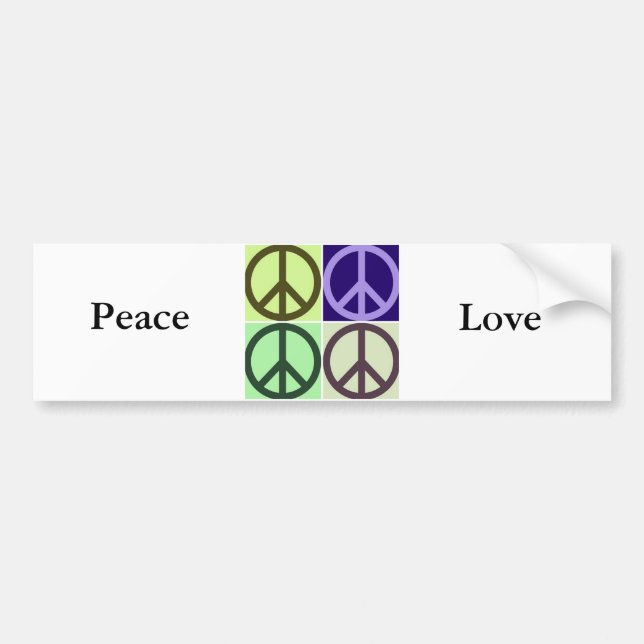 Adesivo Para Carro Paz e amor (Frente)