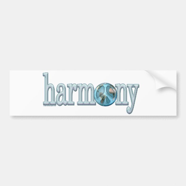 Adesivo Para Carro paz e harmonia (Frente)