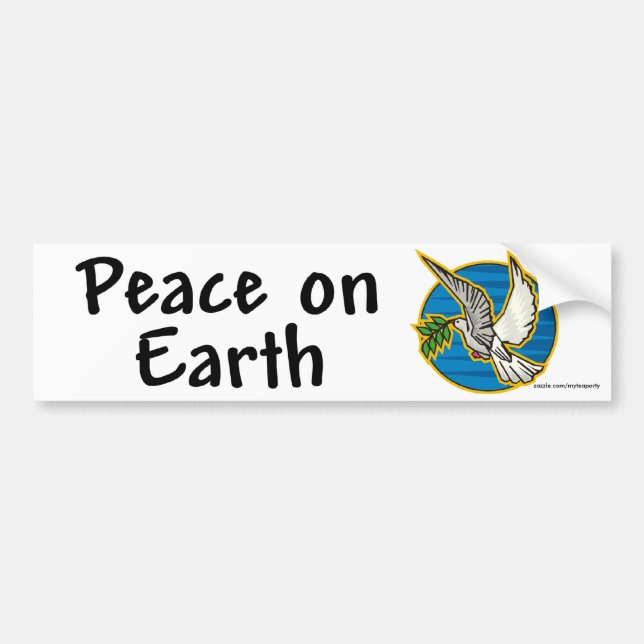 Adesivo Para Carro Paz na terra (Frente)