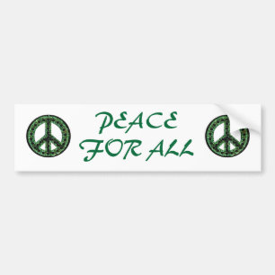 Adesivo Para Carro paz verde para todo o autocolante no vidro