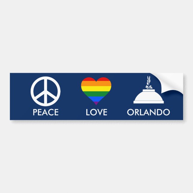 ADESIVO PARA CARRO PEACE AMVE ORLANDO (Frente)