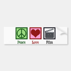 Adesivo Para Carro Peace Love Film