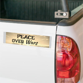 Adesivo Para Carro Peace over Wars Bumper Sticker