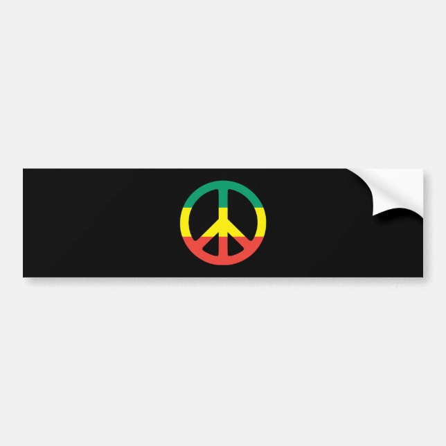 Adesivo Para Carro peace rasta (Frente)