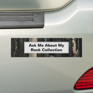 Adesivo Para Carro Pedra Branco Branco Negro Humoroso Coletor