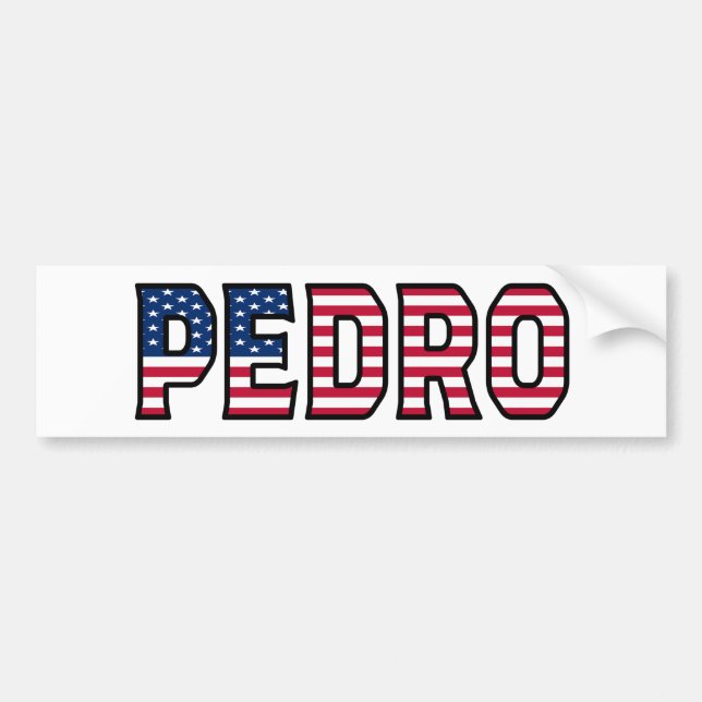 Adesivo Para Carro Pedro Name Vorname USA Aufkleber Sticker Auto (Frente)