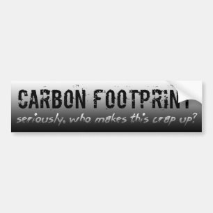 Adesivo Para Carro Pegada do carbono - seriamente? Autocolante no
