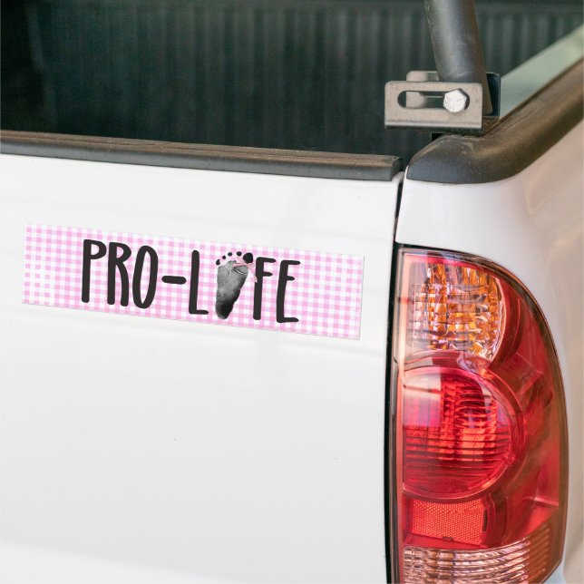 Adesivo Para Carro Pegadas de Bebê Pró-Vida com Arco (No caminhão)