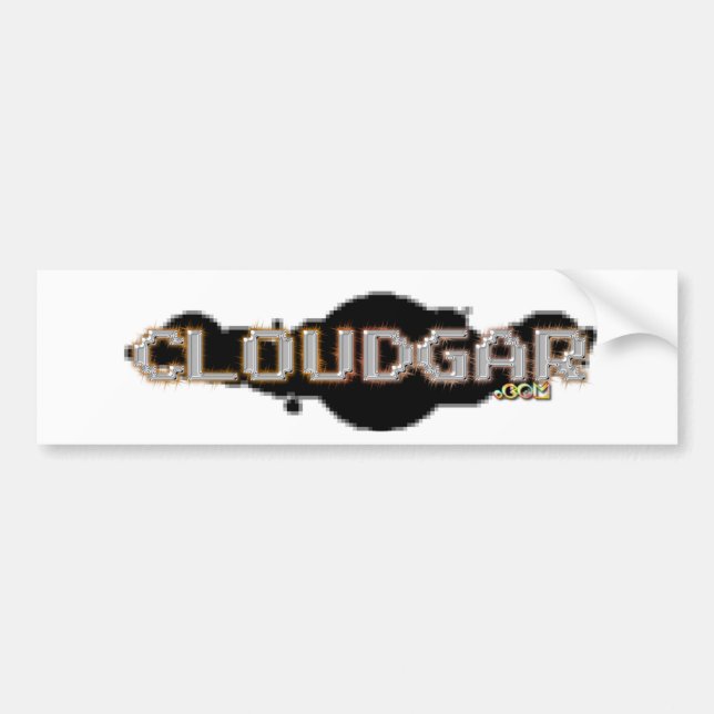 Adesivo Para Carro Pegatina Oficial CLOUDGAR.com (Frente)