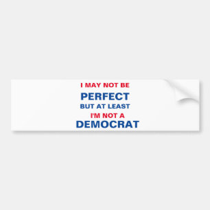 Adesivo Para Carro Pelo menos eu não sou um democrata