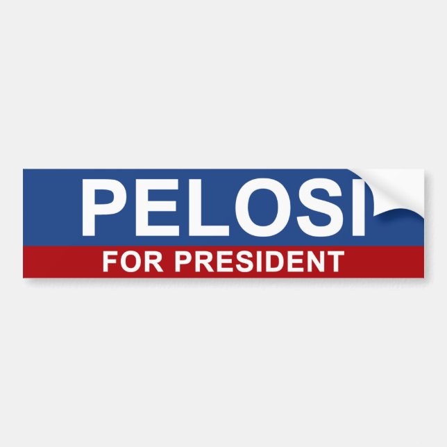 Adesivo Para Carro Pelosi para o presidente (Frente)