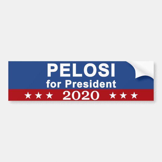 Adesivo Para Carro Pelosi para o presidente 2020 (Frente)