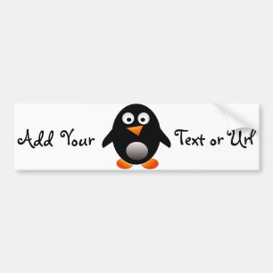 Adesivo Para Carro Penguin Bumper Sticker