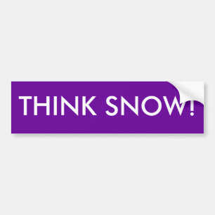 ADESIVO PARA CARRO PENSE A NEVE!