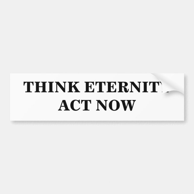 ADESIVO PARA CARRO PENSE ETERNITYACT AGORA (Frente)