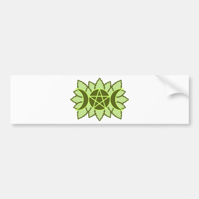 Adesivo Para Carro Pentagram frondoso (Frente)