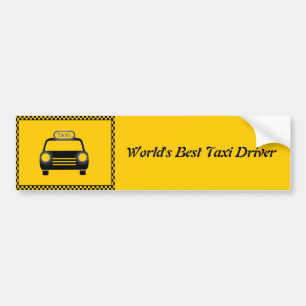 Adesivo Para Carro Pente-choques de melhor taxista do mundo