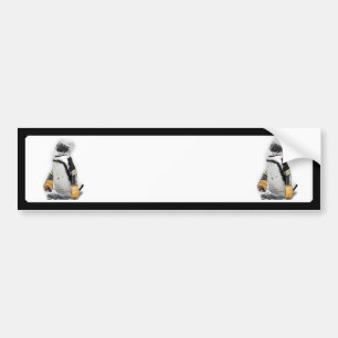 Adesivo Para Carro Pequeno Pinguim Vestindo Hockey Gear
