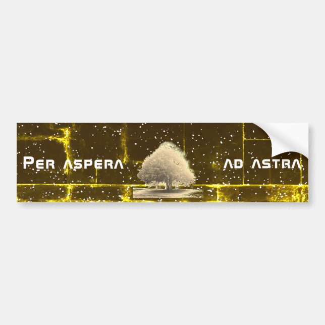 Adesivo Para Carro Per aspera e astra (Frente)