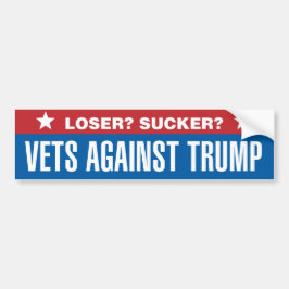 Adesivo Para Carro Perdedor? Sucker? Veteranos Contra Trump