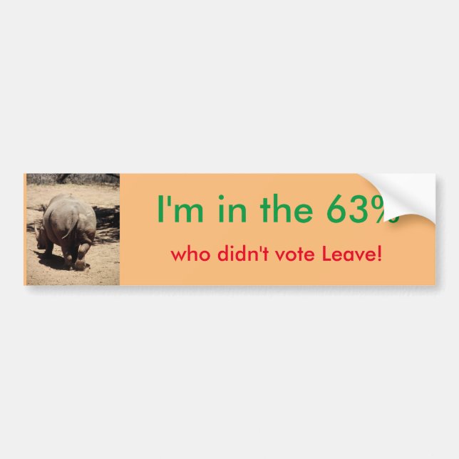 Adesivo Para Carro Permaneça no autocolante no vidro traseiro da UE (Frente)