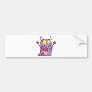 Adesivo Para Carro Personagem de desenho animado feliz do monstro
