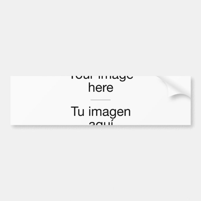 Adesivo Para Carro Personaliza tu parachoques con pegatinas y fotos (Frente)