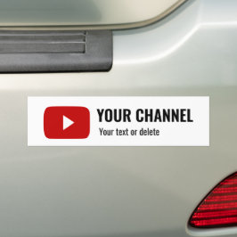 Adesivo Para Carro Personalizado o nome personalizado do canal Youtub