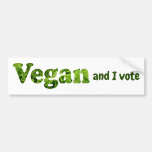 Adesivo Para Carro Personalizar eleitor ativista do Vegan