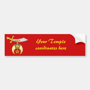 Adesivo Para Carro Personalize o emblema de Shriners