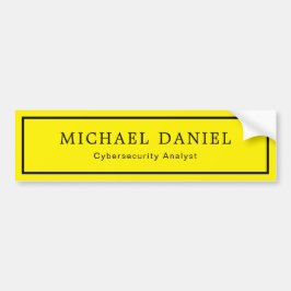 Adesivo Para Carro Personalized Name and Job Title Custom