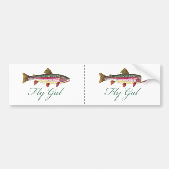 Adesivo Para Carro Pesca com moscas (Frente)