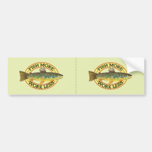 Adesivo Para Carro Pesca de truta marrom
