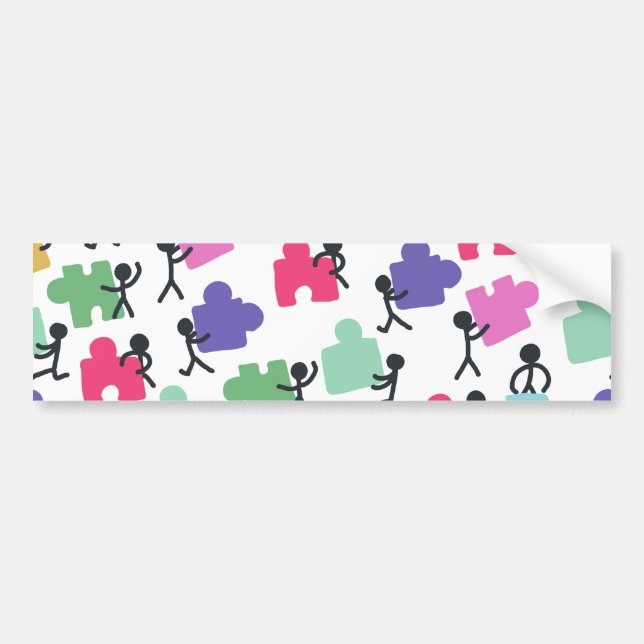 Adesivo Para Carro pessoas autistas (Frente)