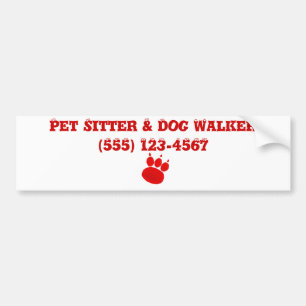 Adesivo Para Carro Pet Sitter & Dog Walker Pak Print
