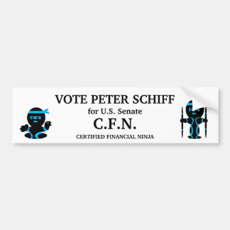 Adesivo Para Carro Peter Schiff, Senado de Connecticut