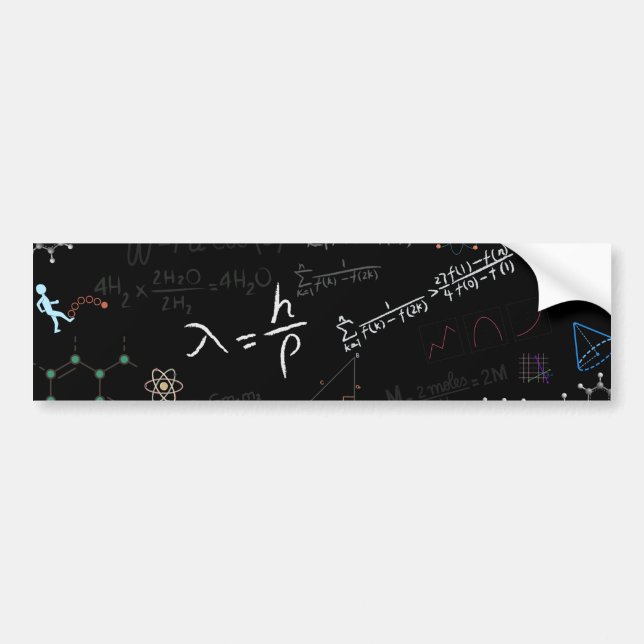 Adesivo Para Carro Physics Bumper Sticker (Frente)