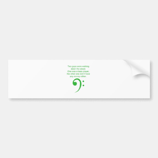 Adesivo Para Carro Piada do baixista (Frente)