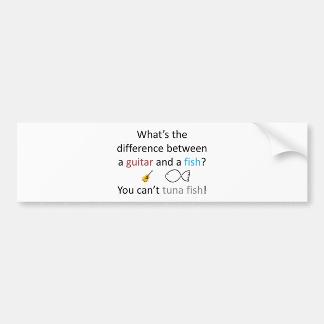 Adesivo Para Carro Piada dos peixes de atum (Frente)