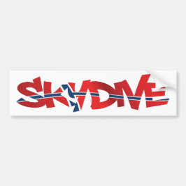 ADESIVO PARA CARRO PILHA DE BUMPER SKYDIVE DINAMARCA