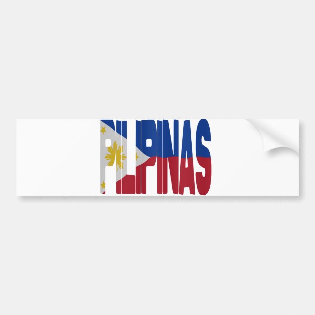 Adesivo Para Carro Pilipinas - Philippines (Frente)