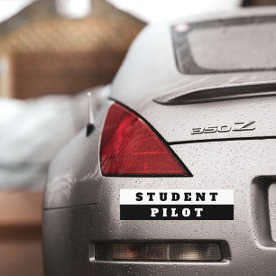 Adesivo Para Carro Piloto Estudante Avião Simples Aviação personaliza