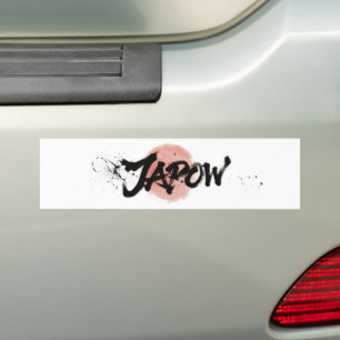 Adesivo Para Carro Pincel de Neve Arte - Logotipo Japow Simples
