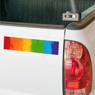 Adesivo Para Carro pincel pintado aquarela arco-íris